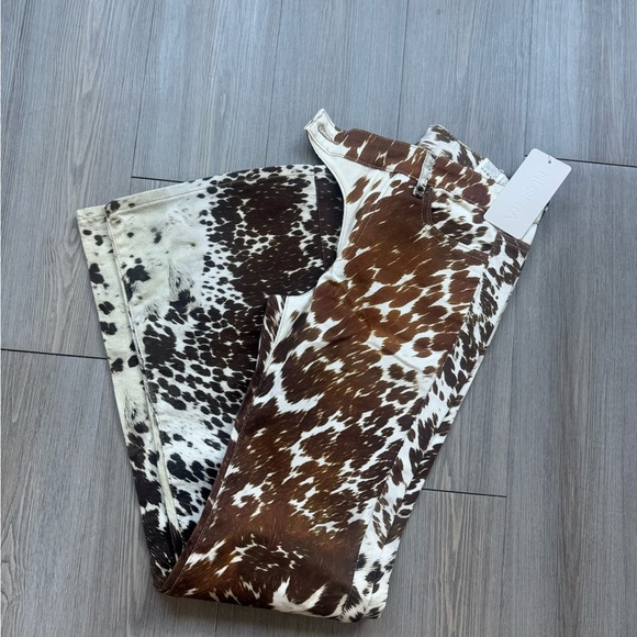 Brown Cow-print pants NWT - Picture 5 of 6